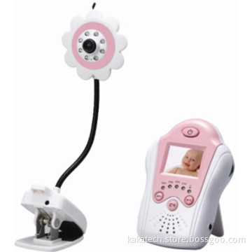 High Quality Flower Design 1.5 Inch TFT LCD 2.4G Wireless Baby Monitor with Night Vision, Voice Control, AV out